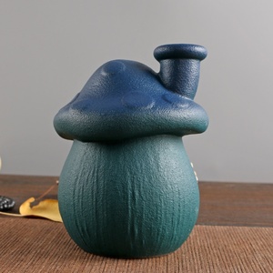 Estufa de aromaterapia de escritorio de cerámica con llama abierta, chimenea pequeña, bandeja para quemar salvia de madera sagrada <span class=keywords><strong>peruana</strong></span>, difusor de incienso - Product Image 4