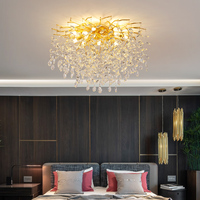 Lustre LED Dimmable Doré Classique Moderne Grand Ovale en Cristal de Luxe pour Villa Duplex, Mosquée, Palais, Hôtel, Style Européen