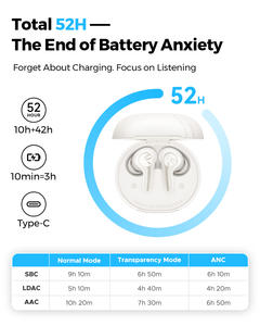 Écouteurs intra-auriculaires hybrides SoundPEATS C30 6.0 avec suppression du bruit TWS, portables, Auriculares, écouteurs <span class=keywords><strong>ANC</strong></span> - Product Image 5
