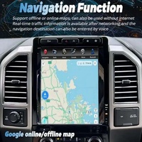 Écran vertical 12,1 pouces Navirider pour tableau de bord Ford F-150 2015-2020, Android 13, 8+256 Go, DSP, Carplay, 4G, GPS, garantie