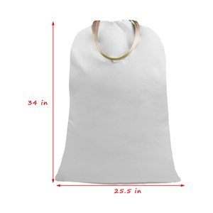 Cotton Canvas <b>Drawstring</b> Bags for Heavy Items and Long-Term Reuse - Product Image 5