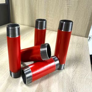 Fitting pipa merah ulir laki-laki pendek ukuran dapat disesuaikan kompatibel - Product Image 1