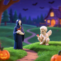 Figur Miniatur Raja Tengkorak Grim Reaper dari Resin untuk Dekorasi Taman Peri, Lanskap Mikro, dan Ornamen Kerajinan Meja
