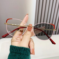 MK23121401 Nuevas Gafas con Bloqueo de Luz Azul, Fotocromáticas Transicionales, Fotogrises, Montura Óptica con Logotipo Personalizado, Gafas Retro