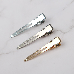 Pinza de Pelo Metálica de Una Sola Horquilla, Color <span class=keywords><strong>Plata</strong></span>, Oro y Negro, del Mercado de Pequeños Artículos de Yiwu - Product Image 4