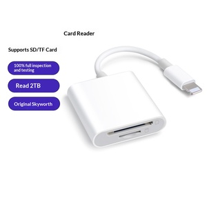 Lettore di Schede SD TF con Cavo Adattatore OTG per iPhone e <span class=keywords><strong>iPad</strong></span> per Leggere Schede di Memoria della Fotocamera - Product Image 1