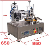 Petite table top 5 têtes bande monodose ampoule à dose unique bande plastique tube composite remplissage machine à sceller