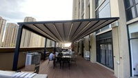 Pergola de villa en aluminium imperméable à l'eau moderne de haute qualité