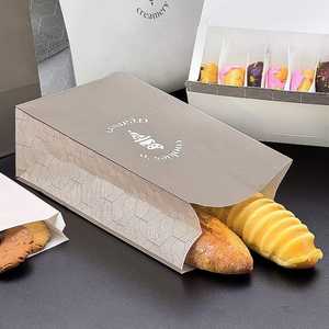 Sacs d'emballage en papier kraft personnalisés, écologiques, jetables, pour beignets, biscuits et gâteaux individuels - Product Image 6