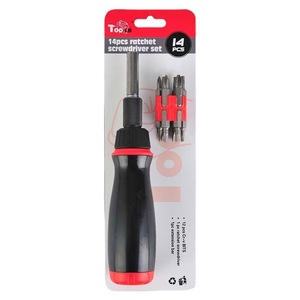 Lixin Tools 14Pc Ratchet Screwdriver Set With Bits Metric System Diy Tool - Product Image 1