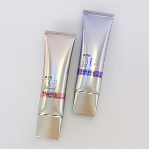 Base de maquillage souple vide personnalisée BB <span class=keywords><strong>CC</strong></span> Cream 5- 50 ml bouteille à presser en plastique avec tube - Product Image 2