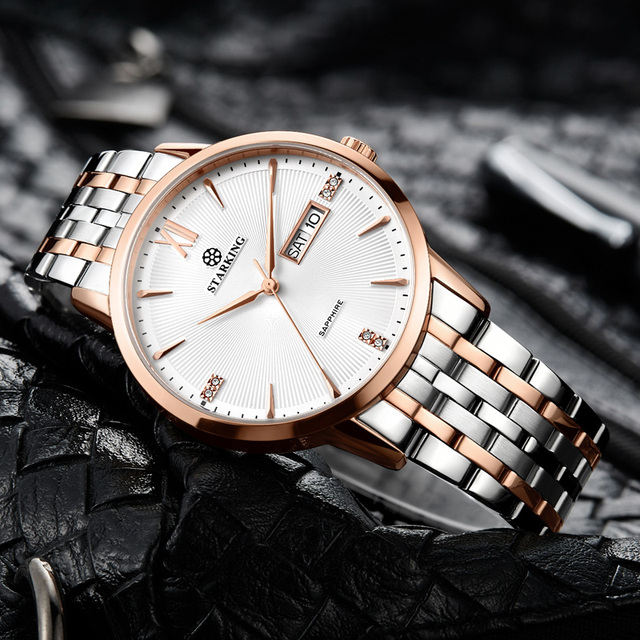 High Luxury OEM ODM Dual Calendar Fashion Business Waterproof Steel Strap Mens Quartz Watch
