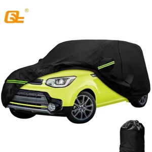 Housses <span class=keywords><strong>de</strong></span> voiture complètes d'extérieur pour Kia Soul 2009-2025, imperméables toutes saisons avec fermeture éclair sur <span class=keywords><strong>la</strong></span> porte pour <span class=keywords><strong>la</strong></span> protection contre <span class=keywords><strong>la</strong></span> neige, <span class=keywords><strong>la</strong></span> pluie, <span class=keywords><strong>la</strong></span> poussière et <span class=keywords><strong>la</strong></span> grêle, noires - Product Image 1