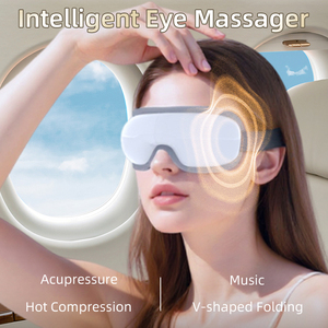 Masque oculaire massant <span class=keywords><strong>intelligent</strong></span> pliable avec chaleur, vibrations, musique pour le sommeil, compression d'air, Bluetooth, USB Type-C – Cadeau pour les yeux - Product Image 2