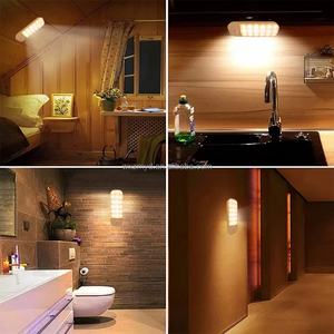 Lámpara Nocturna LED con Sensor de Movimiento PIR, Lámparas de Pared para Vinoteca, Dormitorio, Recargable por USB, Ultrafina, Luz Debajo del Gabinete - Product Image 3