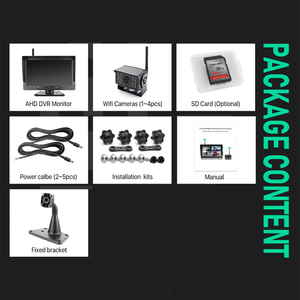 Xe Chất lượng cao hệ thống an ninh gó<span class=keywords><strong>c</strong></span> rộng 24V không dây 4 kênh sao lưu máy ảnh và 10.1 inch màn hình cho xe tải nặng van - Product Image 6