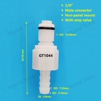 Pom 1/4 "7.3mm tuyau cannelé prise en ligne en plastique raccords rapides Cpc connecteur de Tube femelle