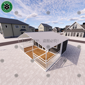 Maison conteneur préfabriquée extensible à assemblage rapide de 2 à 3 chambres, villa préfabriquée en panneaux sandwich, maison mobile en kit, vente en gros - Product Image 5