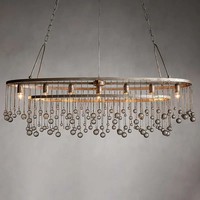 Lustres en cristal antiques, luminaires suspendus, lampes de luxe, décoration, éclairage
