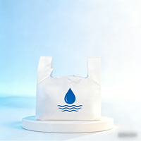 Sacs en plastique recyclables avec logo personnalisé en gros pour les achats, les restaurants, les vêtements, l'emballage alimentaire