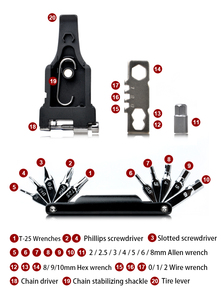 EasyDo Pro <strong>Bike</strong> <strong>Tool</strong> 20 in 1 MTB Accessories <strong>Bike</strong> <strong>Tools</strong> <strong>Set</strong> Repair Wrench <strong>Tool</strong> <strong>Bike</strong> Bicycle - Product Image 4