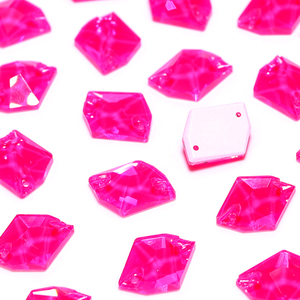 K9 alta calidad neón fucsia serie coser vidrio costura piedra Cristal Diamantes de imitación para bailar Gament Decoración - Product Image 2
