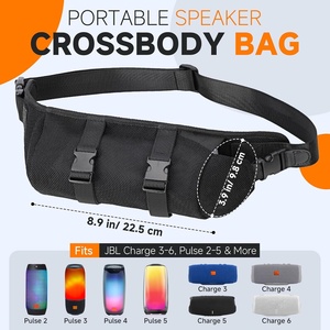 Universal Portable Speaker Crossbody Bag Adjustable Belt Bag Waist Pouch for <strong>JBL</strong> Pulse 2/3/4/5 for Charge <strong>Essential</strong> 2/3/4/5/<strong>6</strong> - Product Image 4