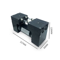 Pompa udara elektrik, pompa vakum penyemprot Gas elektrik, tahan korosi senyap, PTFE medis 12V DC, pompa vakum diafragma mikro