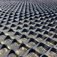 Géocell en plastique alvéolé HDPE pour pavage et stabilisation du sol, conception industrielle, durable, pour allées et graviers
