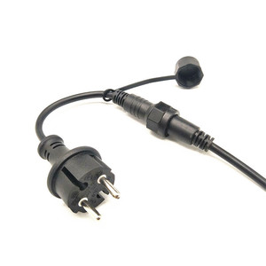 ปลั๊กไฟแบบยุโรป พร้อมเต้ารับ 230V IP44 กันน้ำ วัสดุพลาสติก มาตรฐานการต่อสายดิน 1 ช่อง สำหรับใช้ในบ้าน - Product Image 3