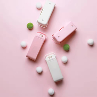 Mini scelleuse alimentaire portable |   Petite machine de mise sous vide pour les collations, usage domestique et étudiant, scelleuse de sacs en plastique