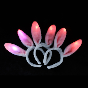 Diadema <span class=keywords><strong>de</strong></span> Conejo <span class=keywords><strong>de</strong></span> Peluche con Luces LED para Disfraces, Accesorio para Fiestas, Diadema <span class=keywords><strong>de</strong></span> Orejas <span class=keywords><strong>de</strong></span> Conejo, Accesorio <span class=keywords><strong>de</strong></span> Pascua - Product Image 1