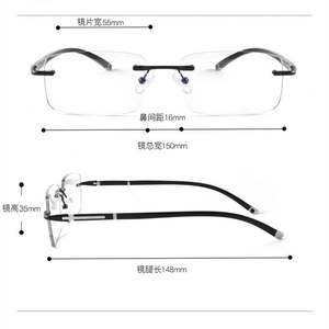 Gafas de Computadora con Logotipo Personalizado, Retro 2025, para Hombre y Mujer, de Acetato y Aleación, sin Montura, Fotocromáticas, con Protección Anti Luz Azul - Product Image 3