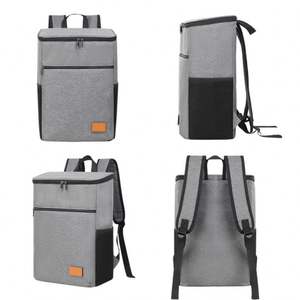 Bolsa Térmica Aislada a Prueba de Fugas para Entrega de Alimentos, Bolsa de Refrigeración Grande para el Día, Bolsa Térmica para Picnic, Bolsa de Almuerzo Suave de Oxford, Mochila - Product Image 2