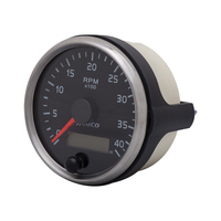Tachymètre 0-4000RPM 12V/24V RPM Jauge Ambre/Blanc Lumière Tachymètre Avec LCD Hourmeter pour Diesel Voiture Bateau 85MM MP-85-TA-02