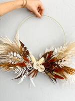 Karangan Bunga Awet Buatan Tangan Kustom, Garland Bunga Abadi untuk Dekorasi Natal, Wisuda, Dinding, dan Rumah
