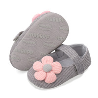 Sepatu Bayi Wol Motif Bunga Kecil Grosir Usia 0-1 Tahun Alas Lembut Anti Jatuh Desain Putri untuk Anak Perempuan Musim Semi Gugur