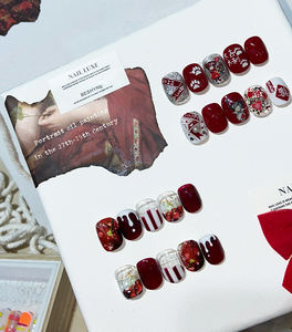 高品质 15 毫升红色全套指甲油凝胶套装，持久闪亮，美甲浸泡式 LED 紫外线凝胶指甲油 - Product Image 3