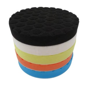 Tamponi per <span class=keywords><strong>Lucidatura</strong></span> e Finitura in Spugna con Velcro Multicolore di Alta Qualità, 7 Pollici 180mm, per Cura dell'Auto - Product Image 1