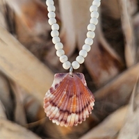 Collar con Colgante de Piedras Preciosas Anudadas, Hecho a Mano, Estilo Boho, Joyería de Playa, Piedra Natural para Mujer, Venta al Por Mayor