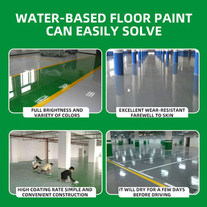 Pintura para Pisos Ecológica a Base de Agua, Bajo Olor, Impermeable, Resistente a los Arañazos, Revestimiento para Renovación de Pisos de Garajes y Fábricas - Product Image 4