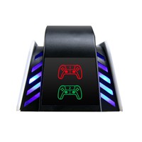Station de charge double pour manettes de jeu avec indicateurs LED, support de charge rapide pour P5/PS5