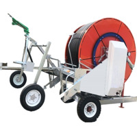 Máquina de Riego con Carrete de Manguera Remolcable IOT, Diseño de Cañón de Agua Grande, Resistente al Viento, Aspersor de Agua de Emergencia para Grandes Terrenos Agrícolas