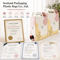 Sac en plastique Bag-in-Box 3L 5L 10L de qualité alimentaire avec valve pour eau potable, vin, jus, lait, bec verseur, imprimé en héliogravure, recyclable