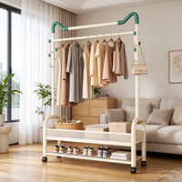 Séchoir à linge moderne extra épais en acier au carbone, double niveau, détachable, robuste, gain de place, pour jardin, balcon et salon