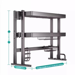 Estante Escurridor de Platos de Acero Inoxidable de 2 Niveles para Cocina - Product Image 4