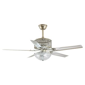Nhà máy trực tiếp pha lê cổ điển kim loại Blades Trần người hâm mộ với đèn và từ xa Reversible BLDC động cơ cho phòng ngủ khách - Product Image 5