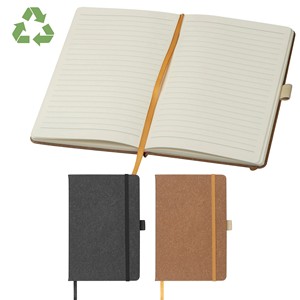Promotional <b>A5</b> Size Eco-Friendly Recycled Leather Hard Cover Notebook Sustainable Office School Stationery <b>Notepad</b> Journal - Product Image 1