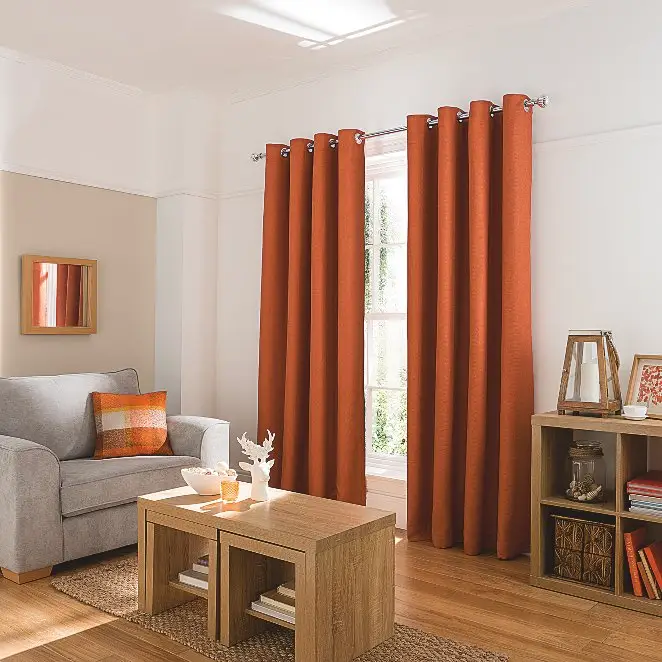 100% Polyester Magnetised Mesh Bug Free Door Curtain Cloth Orange Curtain Cloth for Modern Home