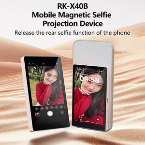 Projecteur de téléphone portable RK-X40B, dispositif de projection magnétique pour selfie et <span class=keywords><strong>vlog</strong></span> avec télécommande et batterie externe - Product Image 2